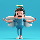 Ángeles de hoy. Een project van 3D,  3D-ontwerp, Ontwerp van personages y 3D-karakterontwerp van gerardo_escalante_85 - 08.01.2021