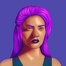 My project in Female Character Portraits in Procreate course. Ilustração digital projeto de quinn_mary_s - 09.01.2021