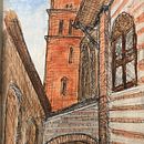 My project in Architectural Sketching with Watercolor and Ink course. Architecture project by orlandi_luca - 01.10.2021