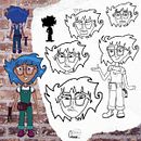 Meu projeto do curso: Design de personagens para animação com Photoshop. Animation, 2D Animation, Concept Art, Drawing, and Sketchbook project by Glauce Castor de Medeiros - 01.11.2021