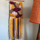 My project in Introduction to Frame Loom Tapestry course. Artesanato, e Tecido projeto de Donna Dada - 11.01.2021