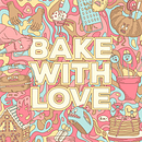 Bake with love. Graphic Design, and Traditional illustration project by h_kel - 01.14.2021