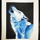 snow wolf. Un progetto di Belle arti e Pittura ad acquerello di Mey Rene - 12.01.2021