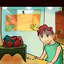 "Meu bolo, cara!" - Projeto"Princípios da cor para ilustrações emotivas". Un proyecto de Ilustración digital de Gabriel Lancaster Cardoso Baptista Libanio - 18.03.2021