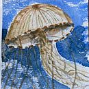 Transparency & texture & movement - a compass jellyfish. Een project van Aquarelschilderen van wboot - 12.01.2021