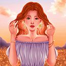 My project in Female Character Portraits in Procreate course. Een project van Digitale tekening, Digitale illustratie y  Digitaal schilderij van Allyson Celadeña - 13.01.2021
