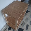 Mi Proyecto del curso: Mesa auxiliar con ruedas.. Marcenaria projeto de Sebastián Lugo - 13.01.2021