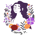 Meu projeto do curso: Retrato ilustrado com elementos botânicos. Creativit, Digital Drawing, and Digital Illustration project by Gabrielly Lopes Oliveira Trindade - 01.01.2021