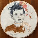 Mein Kursprojekt: Gestickte Porträts erstellen. Embroider project by Afra Hartog - 02.17.2021