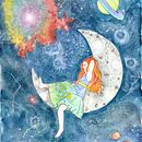 En la luna . Lukisan Cat Air proyek oleh DECROIX Carole - 01.15.2021