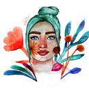 Mi Proyecto del curso: Retrato ilustrado en acuarela. Drawing, and Traditional illustration project by Silvia Ponce del Amo - 01.15.2021