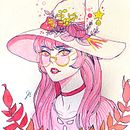 Bruja Monocromática  Ein Projekt aus dem Bereich Manga und Aquarellmalerei von morganmarie26 - 18.01.2021