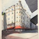 My project in Architectural Sketching with Watercolor and Ink course Ein Projekt aus dem Bereich Architektonische Illustration und Aquarellmalerei von Federico Grilli - 20.01.2021