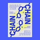Break the chain – animated and static poster. Animação, Design gráfico, e Design de cartaz projeto de merleprestin - 20.01.2021