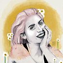 Mi Proyecto del curso: Retrato ilustrado con Procreate. Un projet de Autoportrait photographique, Beaux Arts, Esquisse , Dessin, Dessin de portrait, Design  , et Peinture numérique de Pat Vargas - 20.01.2021