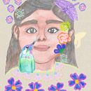 Mi Proyecto del curso: Retrato ilustrado en acuarela. Een project van  Tekening, Digitale tekening y Aquarelschilderen van Heidy Ocampo Carranza - 23.01.2021