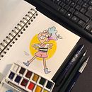 Mi Proyecto del curso: Introducción a la creación de personajes estilo cartoon. Un proyecto de Dibujo, Dibujo a lápiz e Ilustración con tinta de Esmeralda Quiroz - 25.01.2021