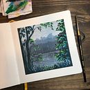 Gouache Landscapes. Gouache Painting project by Ruth Wilshaw - 01.25.2021