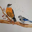 My project in Artistic Watercolor Techniques for Illustrating Birds course Ein Projekt aus dem Bereich Aquarellmalerei von Peggy Williams - 30.01.2021