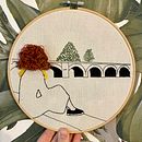 Mi proyecto del curso: Técnicas de bordado para crear peinados con volumen . Bordado projeto de Amaya Santiñán González - 25.01.2021