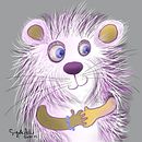 Funny raccoon. Traditional illustration project by Sigutė Ach - 01.25.2021