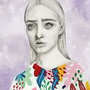 Mi Proyecto del curso: Retrato con lápiz, técnicas de color y Photoshop. Un proyecto de Dibujo, Dibujo artístico y Dibujo digital de Puppi Montero - 30.01.2021