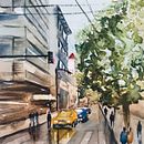 Mi Proyecto del curso: Paisajes urbanos en acuarela . Ilustrație tradițională, Ilustrație arhitecturală și Pictură în acuarelă de Fer Arandia - 01.27.2021