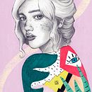 Mi Proyecto del curso: Retrato con lápiz, técnicas de color y Photoshop. Een project van Traditionele illustratie van Shadia Abdulkadir Rodríguez - 27.01.2021