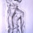 Mi Proyecto del curso: Dibujo de la figura humana en movimiento. Modelado de espalda. Een project van Tekening met potlood,  Artistieke tekening y  Portrettekening van Oscar Sacchi - 12.03.2021