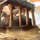 El templo del desierto. Een project van  Concept art van Carla Martínez Moreno - 14.09.2020