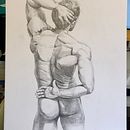 My project in Dynamic Figure Drawing course. Un proyecto de Dibujo anatómico de Tina M. Tepe - 28.01.2021