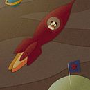 Rocket poster . % Tom Sobye-Tucker tarafından hazırlanan Grafik Tasarım projesi - 01.01.2018