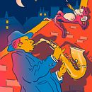 My project in Dynamic Vector Illustration: Keys to Color and Composition course. Design de personagens, Teoria da cor, Comic e Ilustração tradicional projeto de Bruno Perrier - 09.02.2021