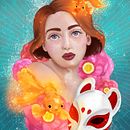 Mi Proyecto del curso: Retratos digitales de fantasía con Photoshop. Un proyecto de Bellas Artes, Dibujo, Dibujo artístico, Dibujo de Retrato, Dibujo digital, Ilustración tradicional e Ilustración digital de Veronica Almech - 29.01.2021