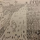 This is a drawing when I was walking with my family - My project in The Art of Sketching: Transform Your Doodles into Art course. Projekt z dziedziny Trad, c i jna ilustracja użytkownika Carla Paping - 29.01.2021