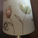 Lampshade Applique with Hand Embroidery. Projekt z dziedziny  Haft i Fotomontaż użytkownika Debs Carleston - 30.01.2021