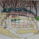 My project in Urban Sketching: Express Your World in a New Perspective course. Artistic Drawing, and Watercolor Painting project by chloe.ducroizet - 02.07.2021