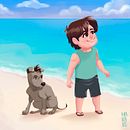 Mi Proyecto del curso: La barquita misteriosa. Ilustração infantil projeto de Franklin Tárraga Gómez - 03.02.2021