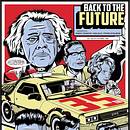 Cartaz 35 Anos de "De Volta para o Futuro". Un proyecto de Dibujo digital, Ilustración digital e Ilustración vectorial de Iury França - 31.01.2021