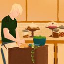 The Baker. Projekt z dziedziny  R, sunek art, st, czn, Projektowanie postaci, Ilustracja c, frowa,  R, sunek, Trad, c, jna ilustracja i  Malarstwo użytkownika Karen Fletcher - 24.07.2020