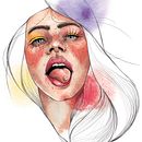 My project in Illustrated Portrait in Watercolor course. Un proyecto de Pintura a la acuarela de Sabrina Rota - 01.02.2021