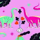 Mi Proyecto del curso: Dinosaurios y azar. Composición creativa para ilustración con Procreate. Projekt z dziedziny Ilustracja w, dawnicza, Trad, c i jna ilustracja użytkownika jmoratilla83 - 01.02.2021