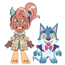 Meu projeto do curso: Design de personagens para animação com Photoshop. Un projet de Animation, Animation 2D , et Conception de personnages de Izabelle Leal - 01.02.2021
