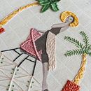 My project in Photo Embroidery on Fabric course . Broderie de Hanna Nyberg - 02.02.2021