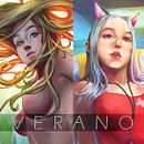 VERANO. Un proyecto de Dibujo digital, Diseño de personajes, Ilustración digital y Pintura digital de Cstevenart - 02.02.2021