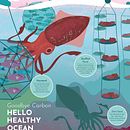 Sustainable Ocean Practices - Posters 1&2/3. Ilustração digital, e Design de informação projeto de Samantha Dixon - 01.04.2018