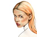 MOON 🌙 Ein Projekt aus dem Bereich Bildende Künste, Concept Art, Kreativität, Zeichnung, Bleistiftzeichnung, Artistische Zeichnung, Porträtzeichnung, Realistische Zeichnung, Design, Editorial Illustration, Traditionelle Illustration, Illustration mit Tinte, Malerei und Aquarellmalerei von Laura Romero Illustration - 31.01.2021