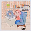 Silencio bonito . Un proyecto de Ilustración tradicional de Ana Isabel Castro - 05.02.2021