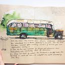 Magic Bus. Un progetto di Pittura ad acquerello di Вероника Шабанова - 05.02.2021