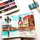 Kaliningrad. Un progetto di Pittura ad acquerello di Вероника Шабанова - 06.02.2021